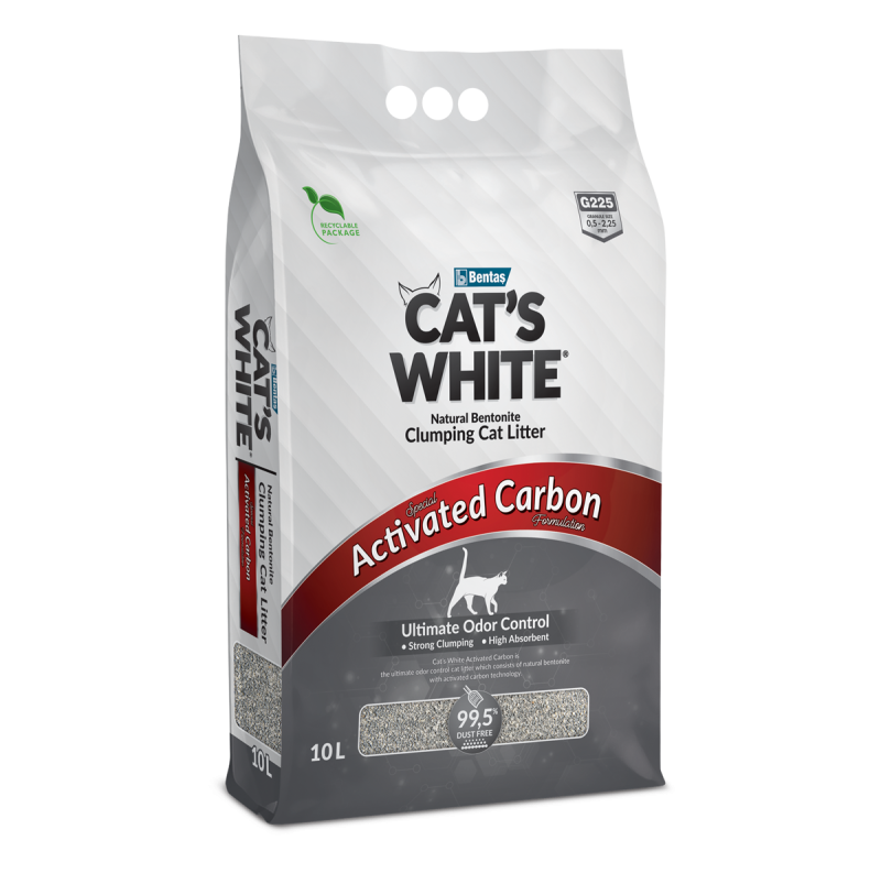 Klaspet | Cat's White Aktif Karbonlu Kedi Kumu